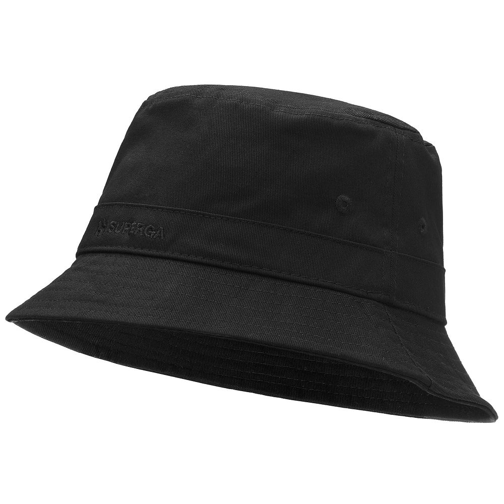 Superga Black Hats - Men's Accessories USA | US4849572